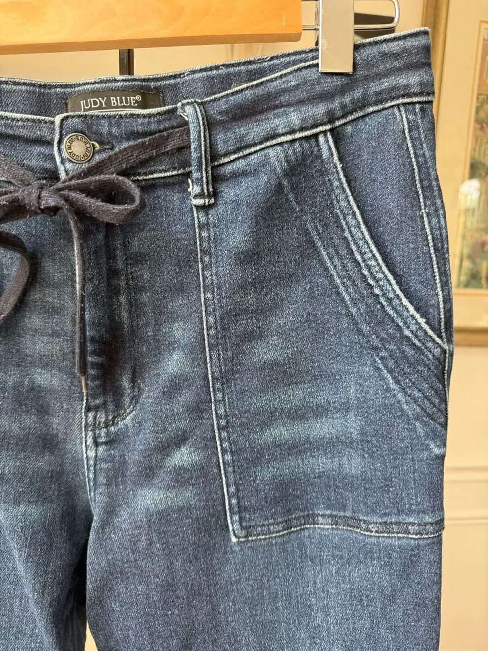 Judy Blue Chill Factor High Waist Cuff Jogger Denim Jeans Blue 11 30 12
